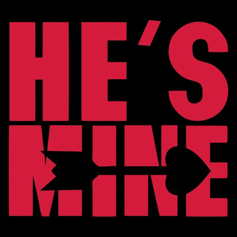 he s mine fleche 2 coeur saint valentin