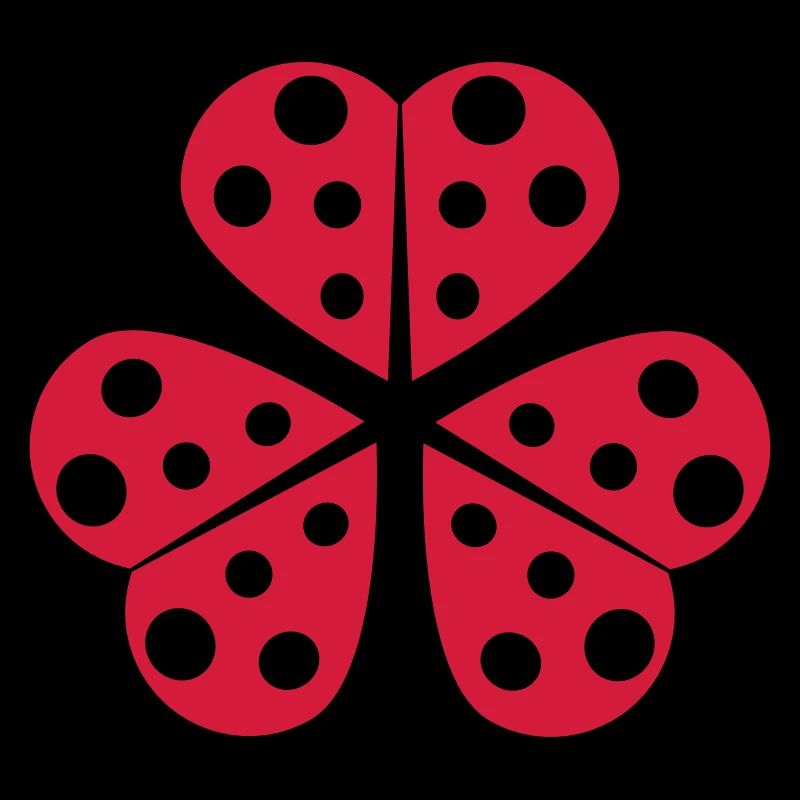 Halbe Kleine Marienkäfer Design