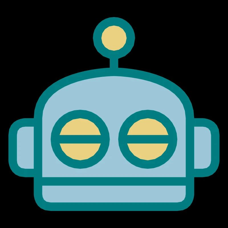 Cartoon Robot Face