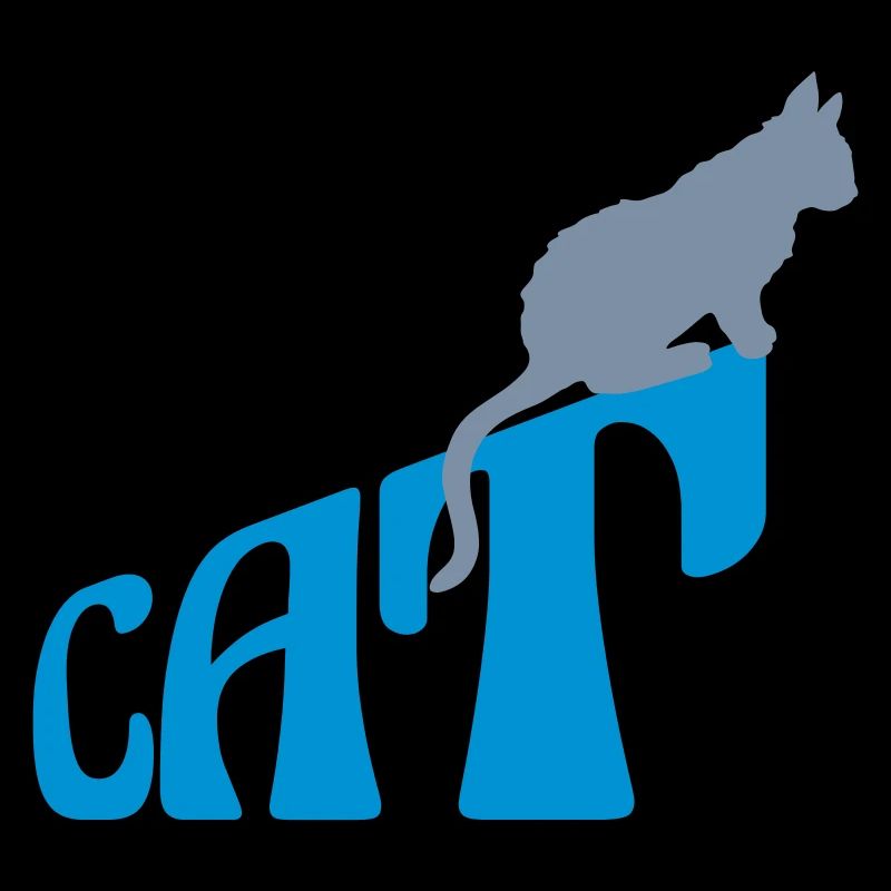 Text Cat Pet Logo