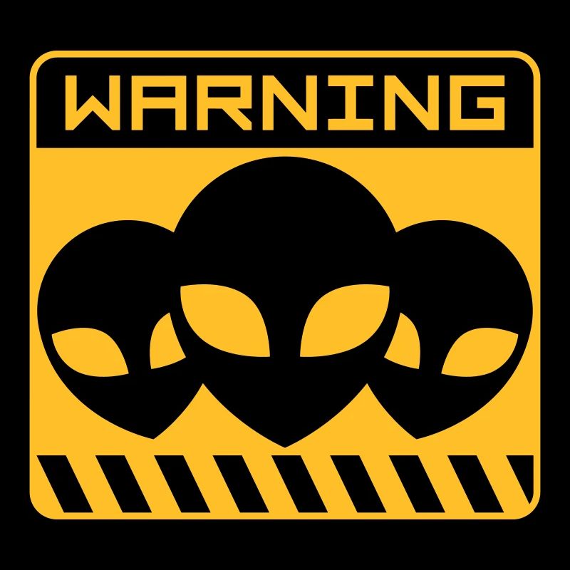 Warning Alien Design Shield