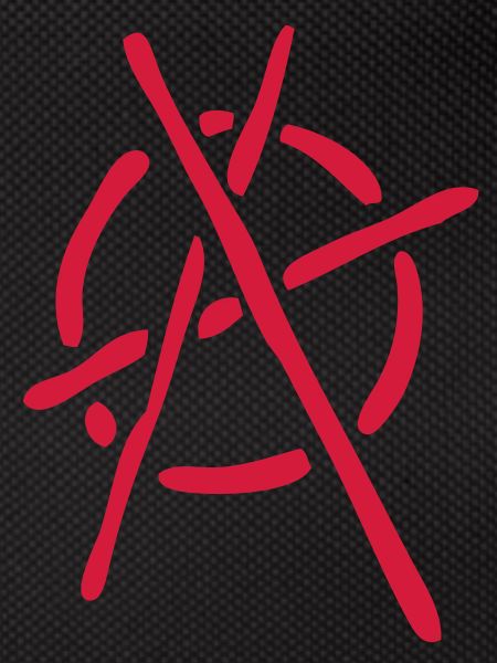 anarchy logo stencil
