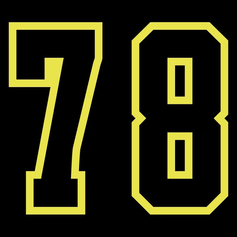 Maillot à 78 numéros