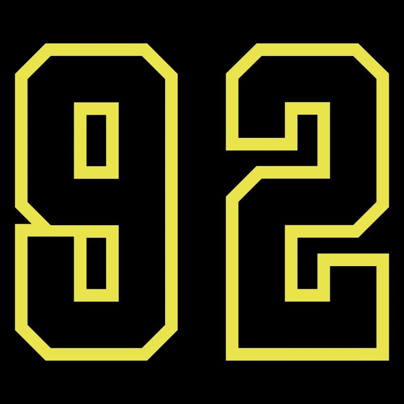 Maillot à numéros 92