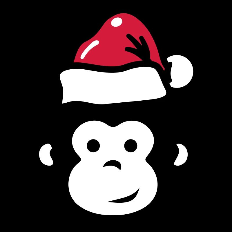 Affe Weihnachten Xmas Comic