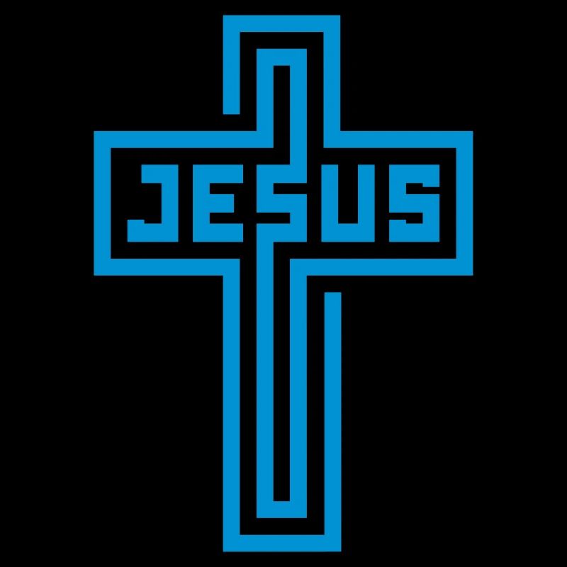Jesus (cross, lines)