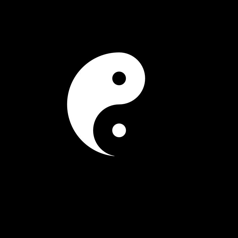 yin yang équilibre signe icône modèle tatouage sou