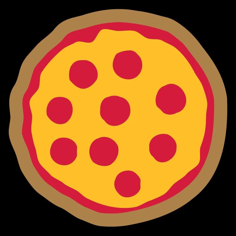 Ronde de délicieuse pizza