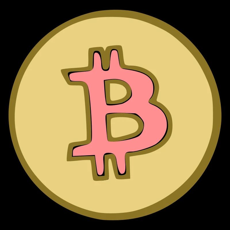 Bitcoin Krypto Währung virtuellen Lebens Vector 7