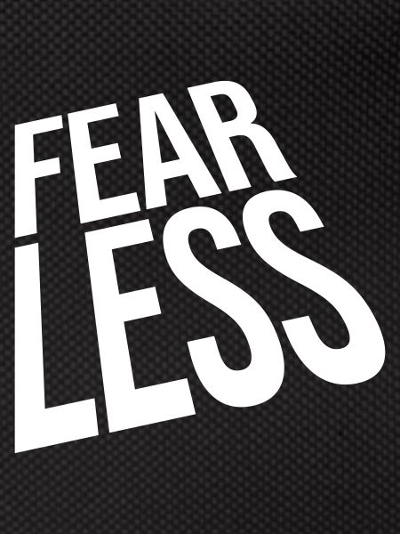 fearless Text Quote Design