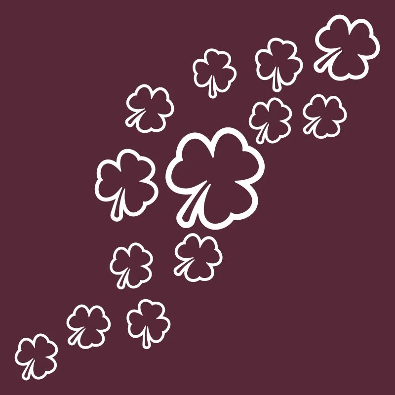 Shamrock Many Three-Leaf Leaves Green Pattern