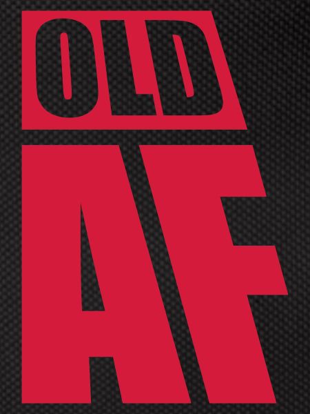 old AF Text Logo