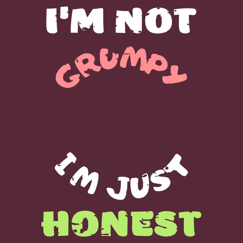 Funny grumpy moody angry honest vector