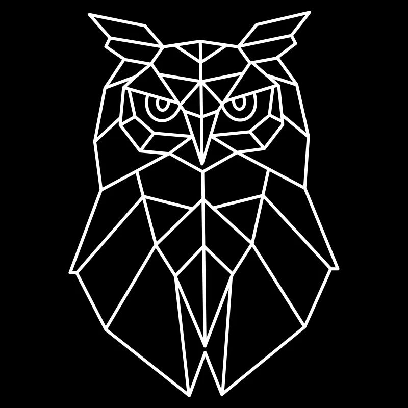 Eule Vogel Wald Geschenk Idee Tier Natur Geometrie