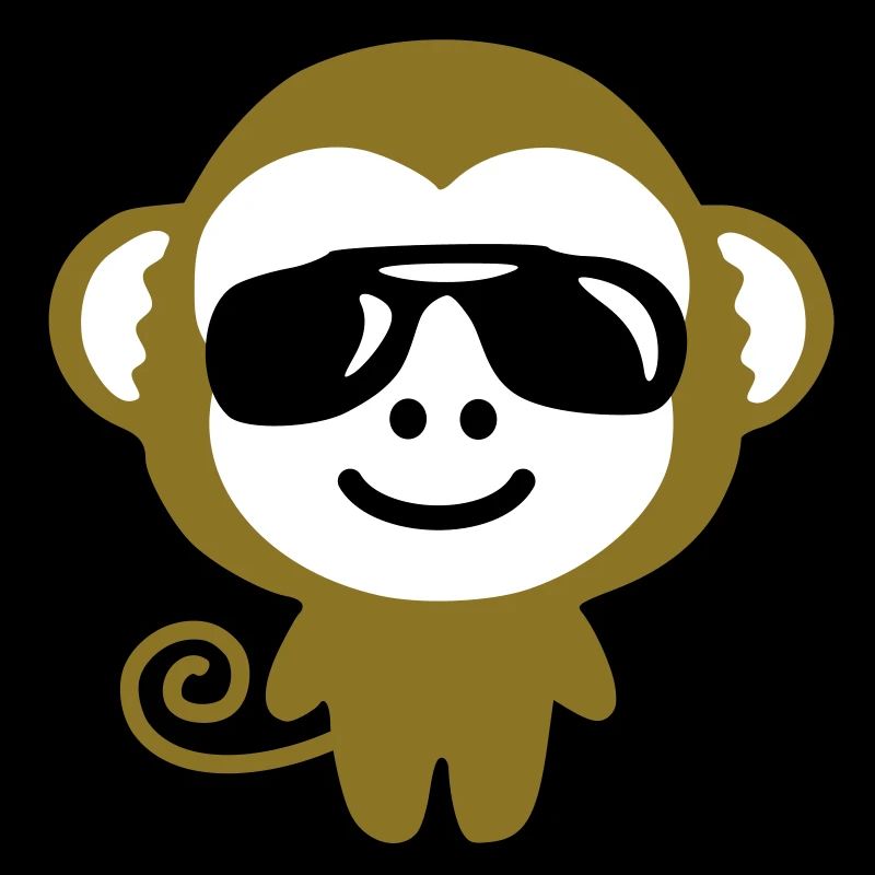 monkey suglasses Affe mit Sonnenbrille