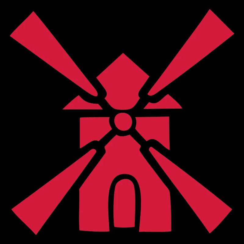 dessin symbole de moulin à vent , meunier