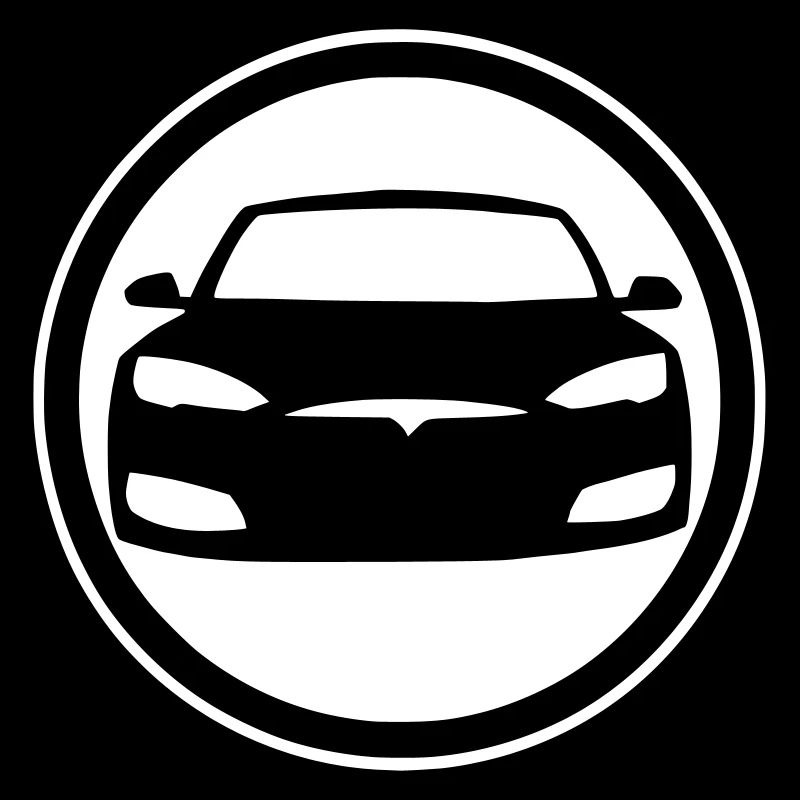 T Model S Symbol im Kreis