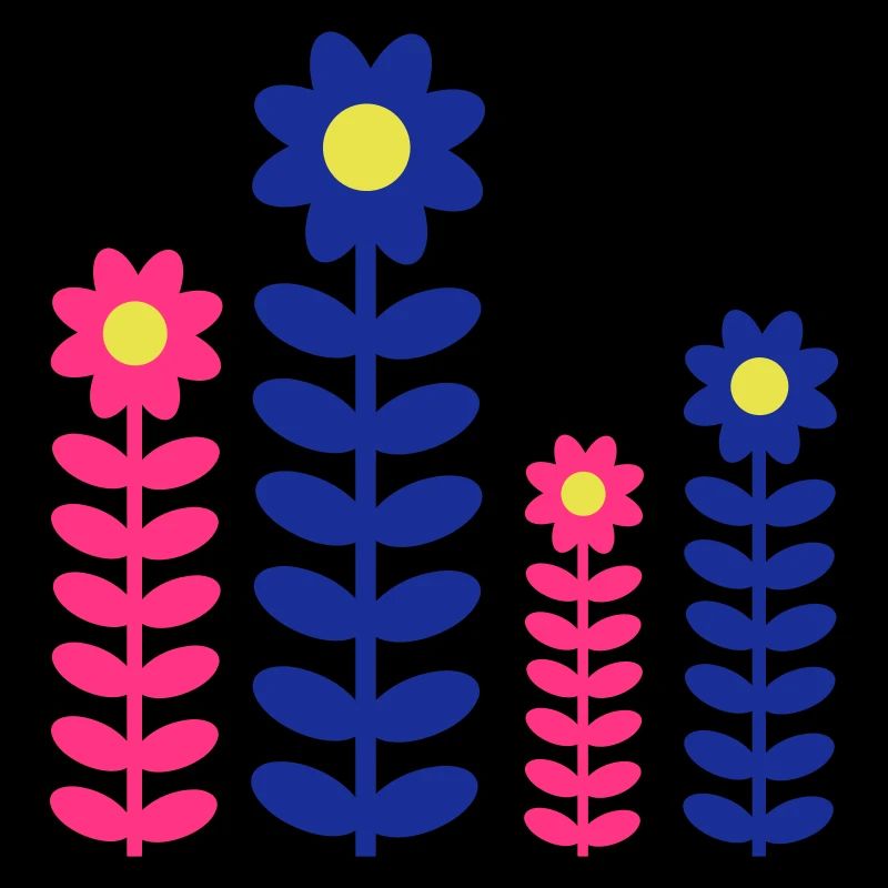 Beaucoup de jolies fleurs motif décoratif coloré belle