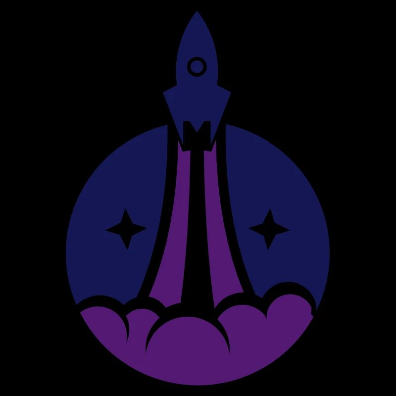 Raumfahrt Vector Design mit dem Start einer Rakete