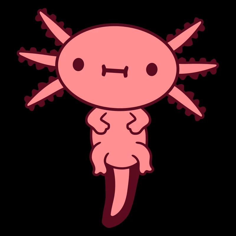 axolotl doux bébé kawaii