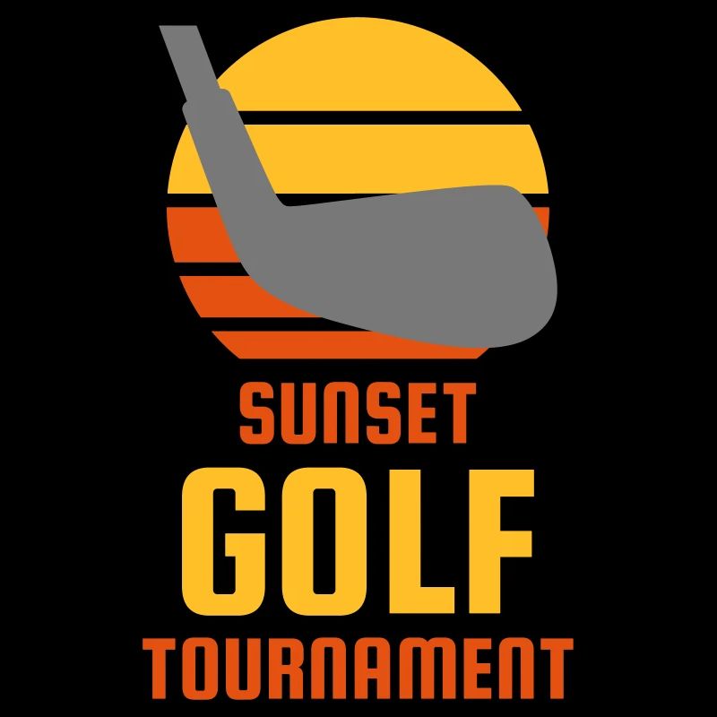 Sunset golf tournament (Golfschläger, Sonne)