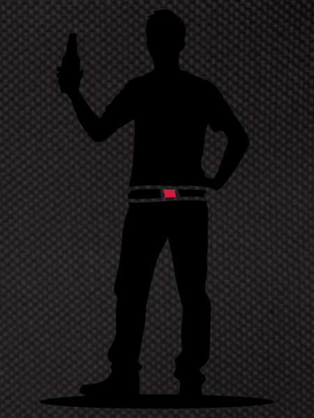 Drinking Beer Silhouette