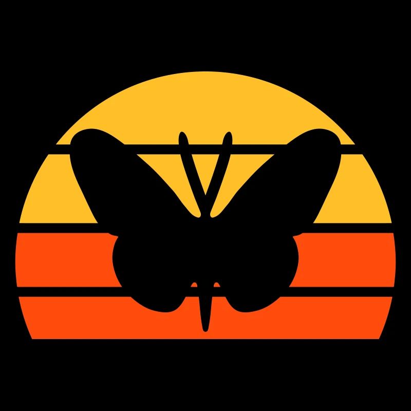 Schmetterling vor einer Halbsonne