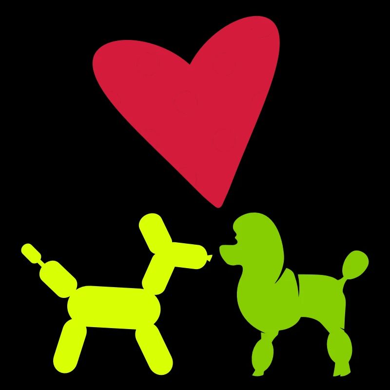 A small dotted heart
