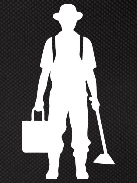 Farmer Bauer Silhouette