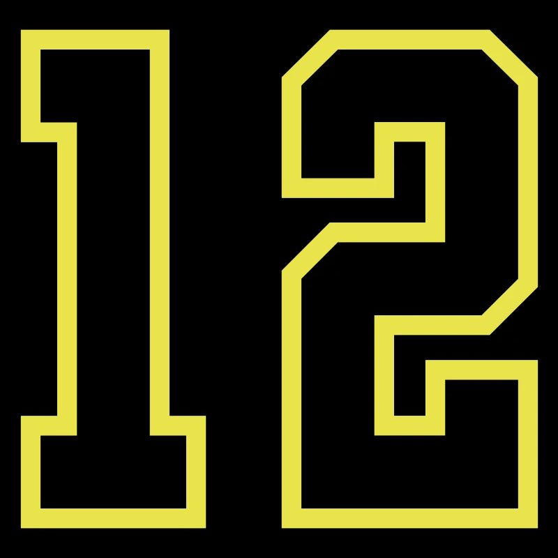 12 Zahl Trikot