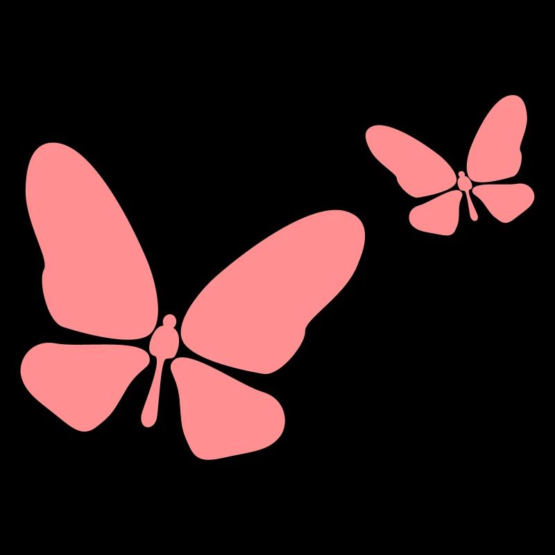 2 Schmetterlinge Mutter und Kind