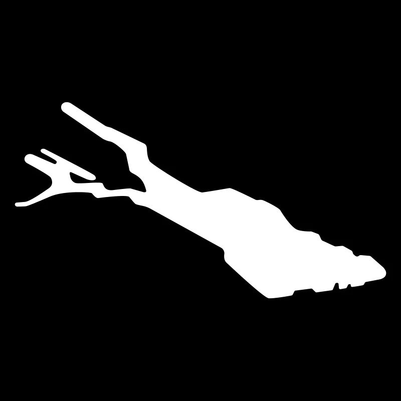 Silhouette de Bodensee – Contour du lac de Constance