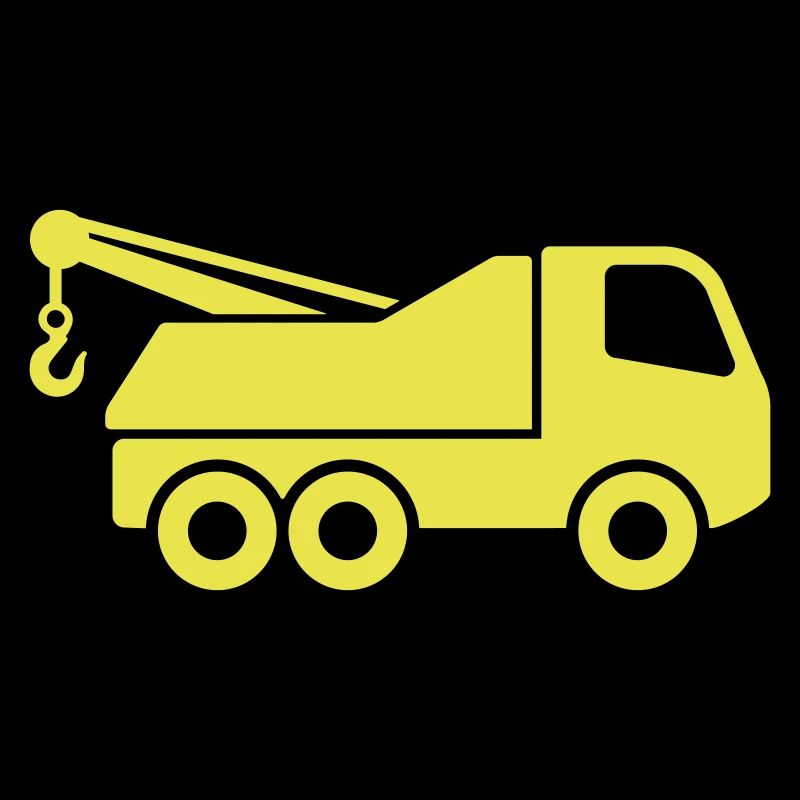 Recovery truck icon symbol shape. Breakdown Towing