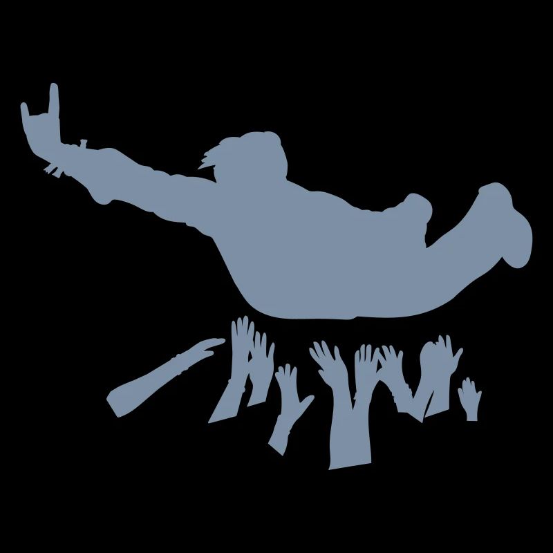 Stagediver-Silhouette [vec]