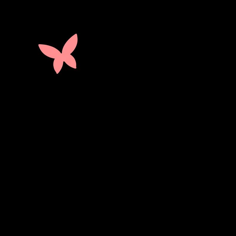 Letter K Butterfly Letter