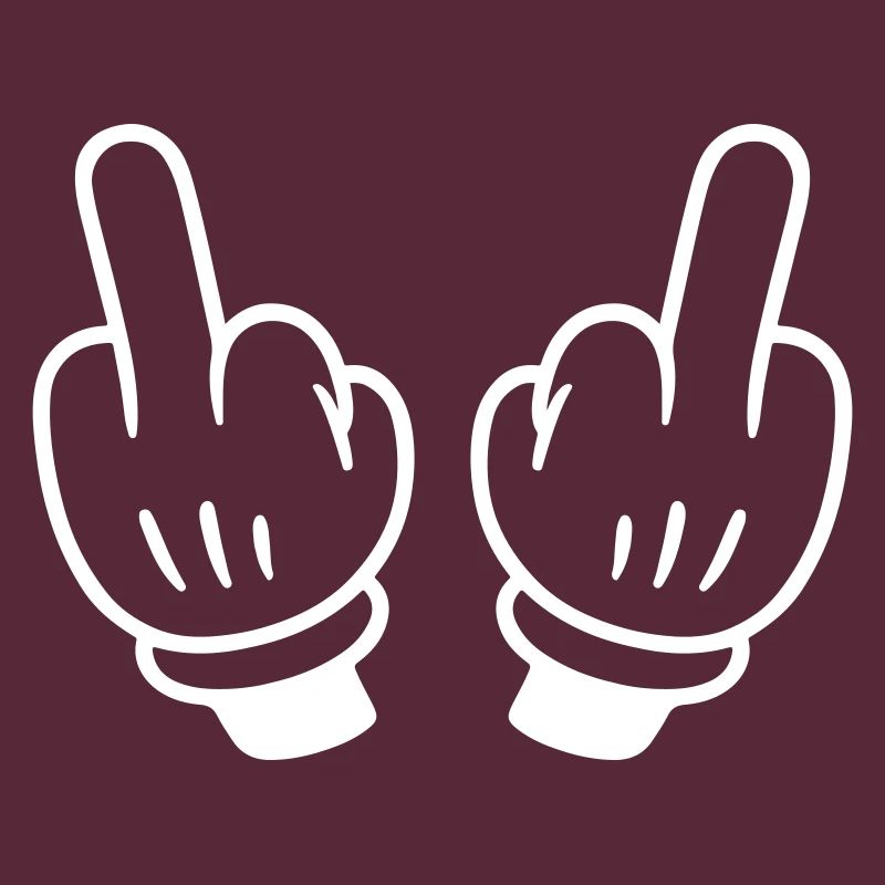 Mittelfinger Hand Comic