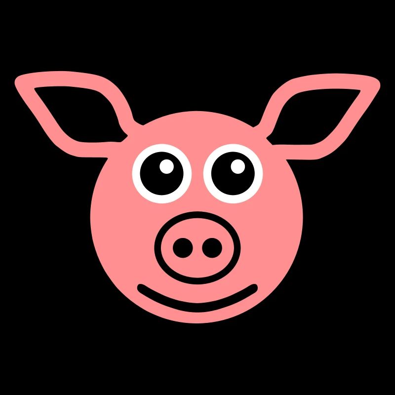 ★ couleurs de conception modifiables ★ visage cochon