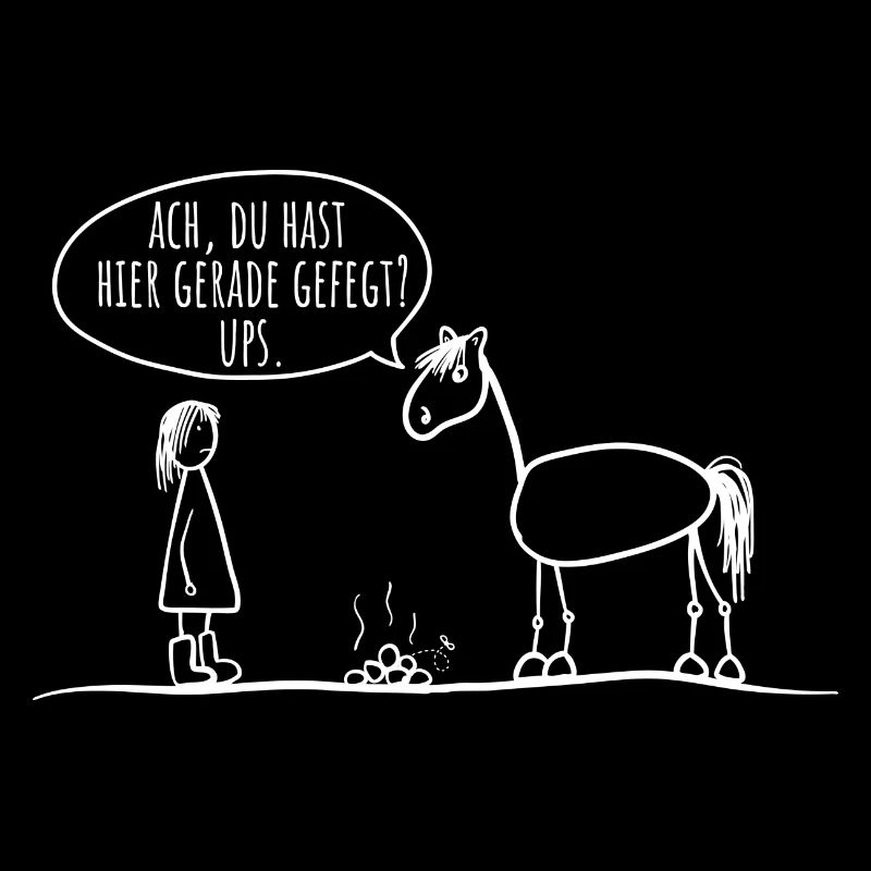 Pferd Reiter Spruch lustig