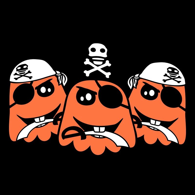 3 Pirate Ghosts Ghosts Funny Evil Halloween