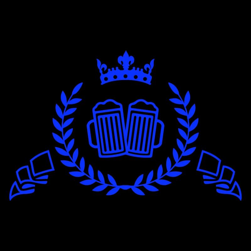 Royal beer mug with crown