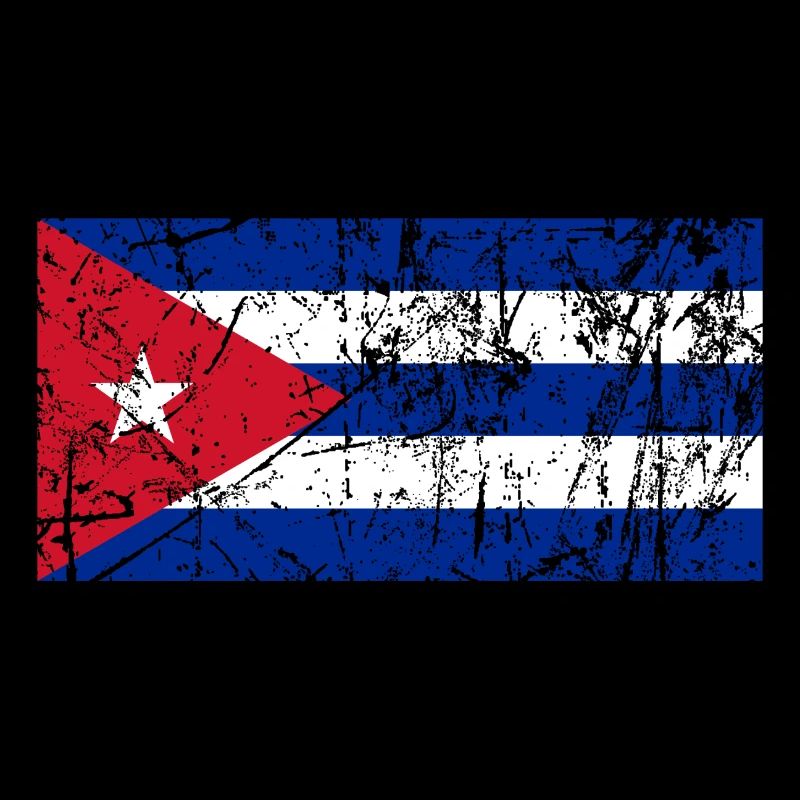 Effet vintage de drapeau de Cuba