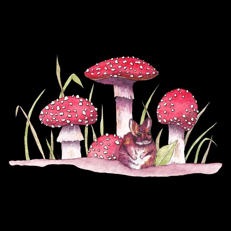 Souris et champignons