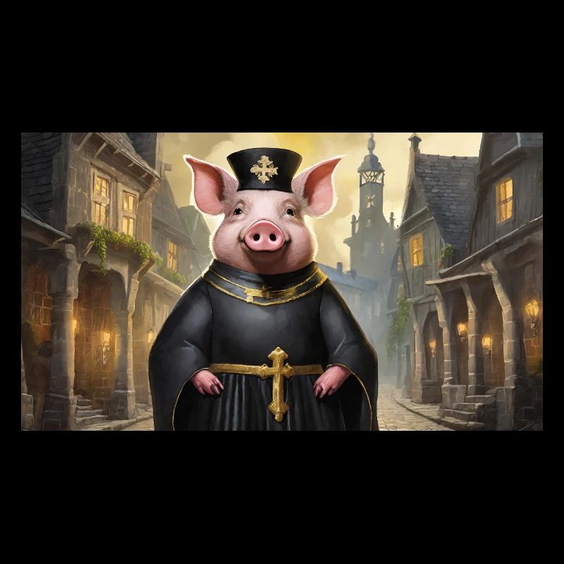 Pun ambiguous german expression – Schweinepriester