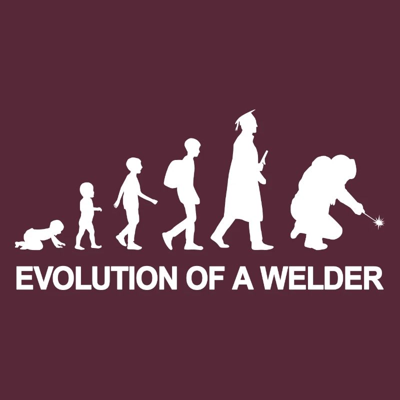 Evolution eines Schweißers