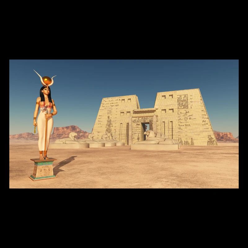 Déesse Hathor et Temple d'Horus à Edfou