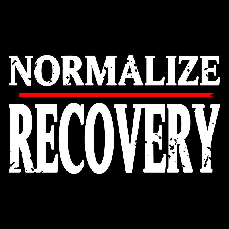 Normalize Recovery Retro Vintage Sober Designs