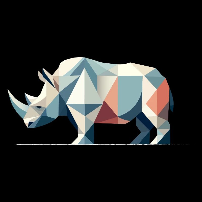 Geometric Rhinoceros – Powerful Elegance