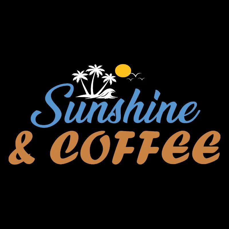 Sunshine & Coffee Strandvibes Sommer Sonne Geschen