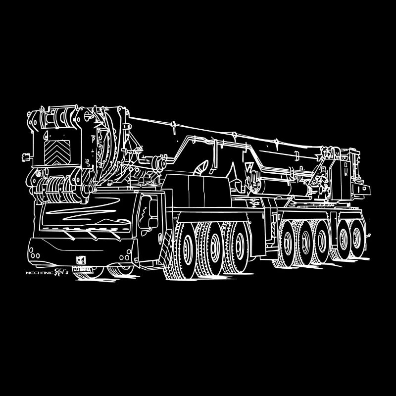 Grue mobile Grue LTM 1650-8. 1 Blanc