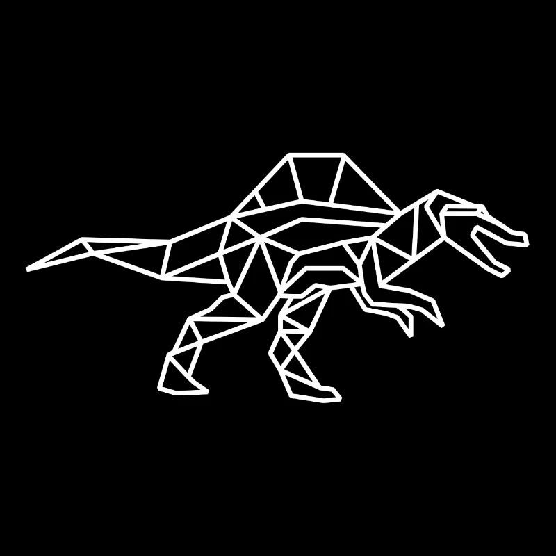 Spinosaurus Lignes géométriques du polygone Spino